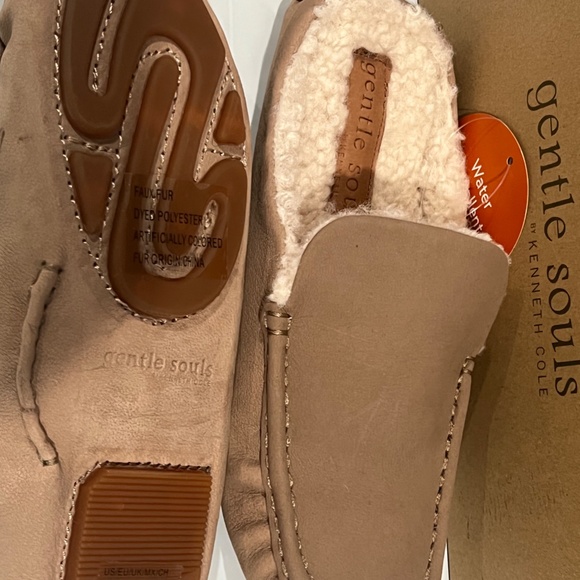 NIB Gentle Souls Mina Driver Mule Cozy by Kenneth Cole Indoor Outdoor Shoes New - Picture 7 of 7